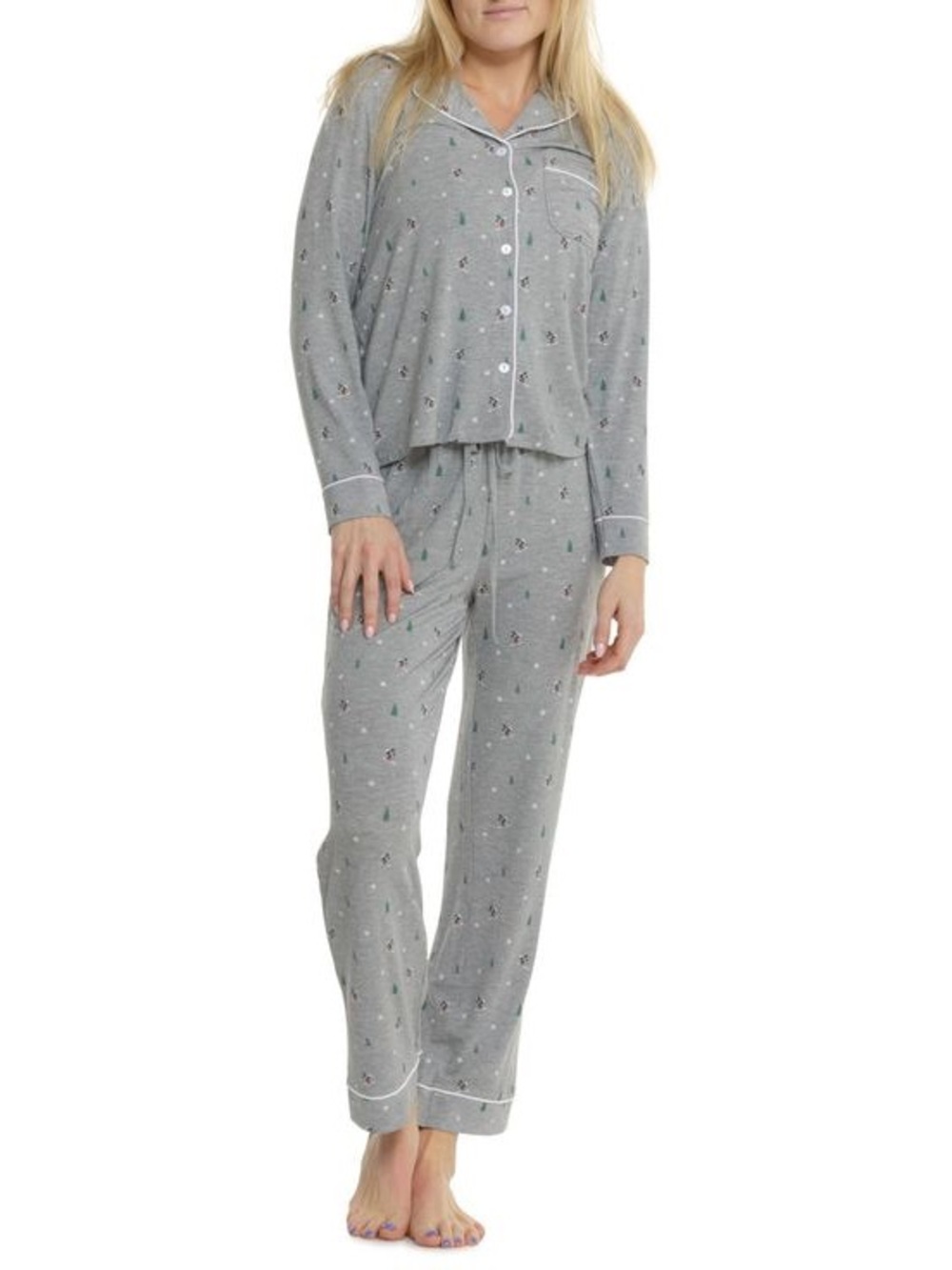Cupcakes and cashmere skiing pajama set